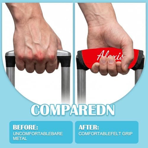 Personalized Luggage Handle Wrap, Luggage Tags Handle Covers, 1 Pc — view 3