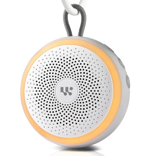 White Noise Machine Portable Sound Machine for Baby Adult Features Powerful Battery, 20 Soothing Sound, Noise Canceling for Sleeping, Sound Therapy for Office Home, Travel, Registry Gift