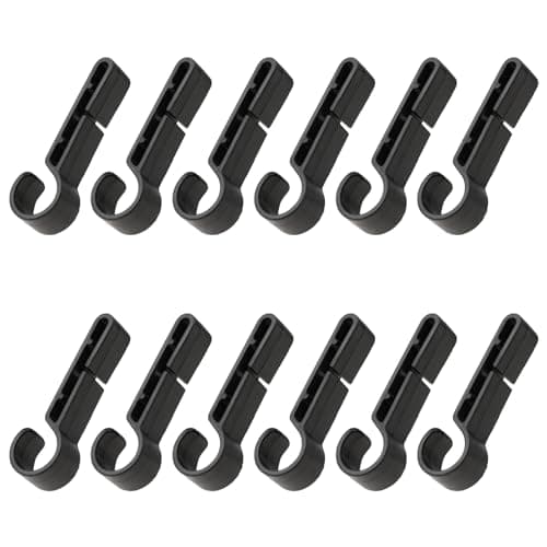 12 Pcs Hard Hat Light Clip Hard Hat Headlamp Accessory LED Light Helmet Clips for Headlamp Headlamp Hook Easily Mount Headlamp on Narrow Helmet Anti-Slip Stable Helmet Light Clips for Headlamp