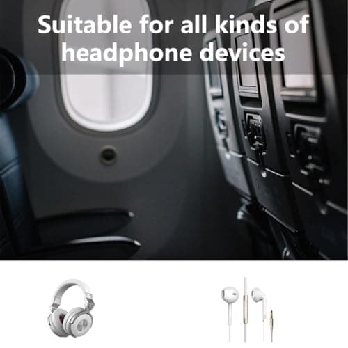 3.5mm Plug Adapter Airline Headphone Converter Adapter Professional Earphone Connector for Travel Aviation Earpieces — view 3