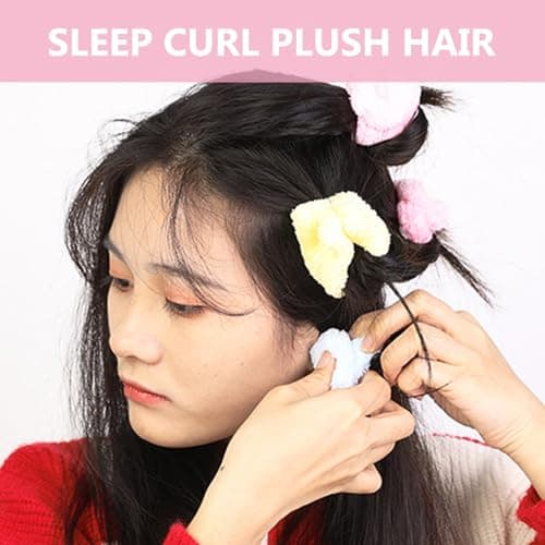 Toddmomy 6pcs Lightweight Coral Fleece Hair Curlers for Women, Simple Hair Rollers with Compact Design, Creative DIY Hairdressing Tool for Travel and Sleep Hairstyles — view 4