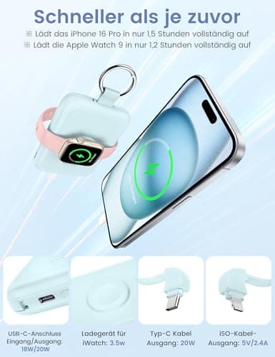 RORRY CharmGo Portable Charger, 10000mAh 20W Fast Charging Power Bank — view 4