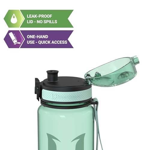 Super Sparrow Sports Water Bottle - 500ml - Non-Toxic BPA Free & Eco-Friendly Tritan Co-Polyester Plastic - For Running, Gym, Yoga, Outdoors and Camping — view 2