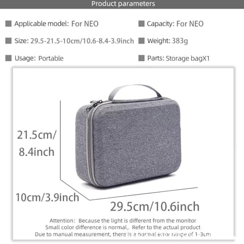 WUUISDNX Sturdy Hard Shell Waterproof Accessory Storage Box For Safe And Secure Packing Waterproof Accessory Bag OxfordCloth, Red inner liner — view 6