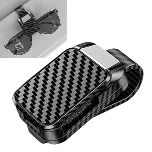 Xvilmaun Sunglass Clip for Car Visor - Multi-functional Sunglass Organizer | Truck Supplies for Cards Key Money Storage Driving Traveling Trip Vehicle Road Family Dad Mom