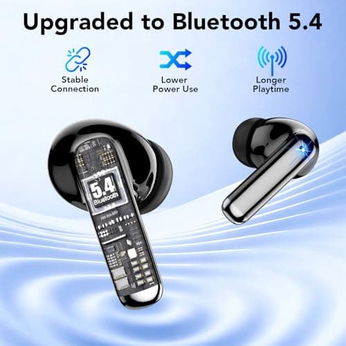 Wireless Earbuds, Bluetooth 5.4 Ear Buds In Ear Deep Bass Earphones — view 2
