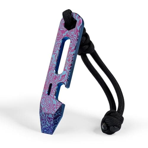 KEEPO LINK Titanium EDC Pry Bar with Bottle Opener, Wrench & Ruler, OLT03