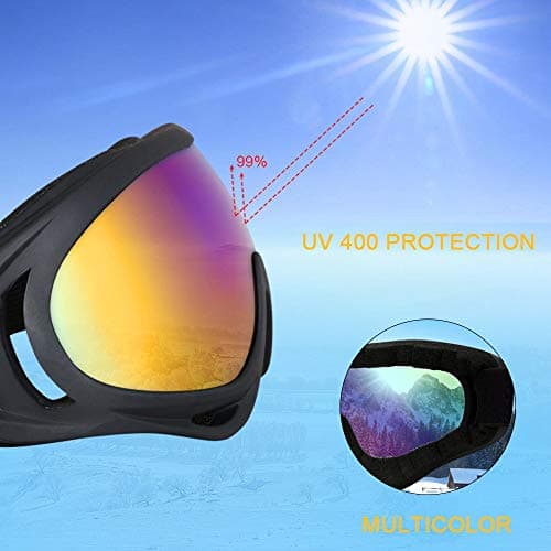 Vicloon Unisex Snow Goggles Windproof 100% UV Protection,Cycling Motorcycle Snowmobile Ski Goggles, Outdoor Sports Ski Glasses — view 5