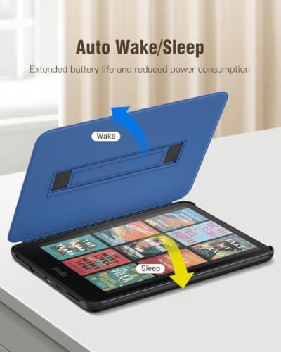 MoKo Case for 7" Kindle Paperwhite 12th Gen 2024, Blue Starry Sky — view 6