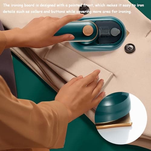 Ironizze Pro, Ironizze Pro Portable Steam Iron The Revolution In Clothing Care,Portable Mini Ironing Machine Travel Mini Steam Iron, Foldable Handheld Steamer,Dry and Wet Ironing for Home Travel-green — view 4