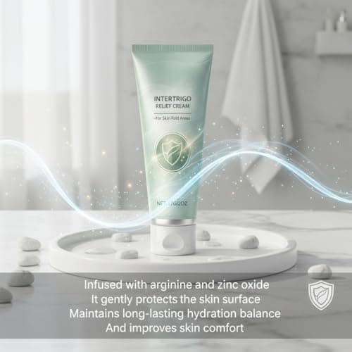Intertrigo Cream & Chafing Cream, Gentle Moisturizing Body Lotion with Arginine & Zinc Oxide, 57g Travel-Size for Dry Skin, Boxed Lakane Anti-Chafing Gel undercare Relief — view 3