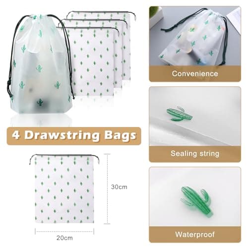 Packing Cubes for Suitcases, 13PCS Multifunction Luggage Suitcase Organiser Bags, Waterproof Travel Packing Cubes for Backpack, Essential Travel Cubes Clothes Shoes Storage Bags (Beige) — view 6