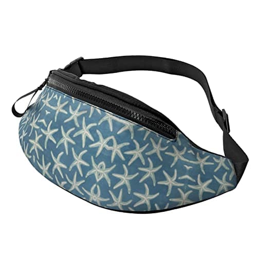 Starfish Coastal Wool Waist Pack Bag for Women& Men Hip Bum Bag Traveling Yoga Gym for Outdoors Workout Sport Travel Running
