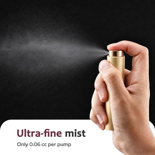 Toureal Travel Perfume Atomiser Refillable, 8ml Atomiser Spray Bottle,Gold — view 3