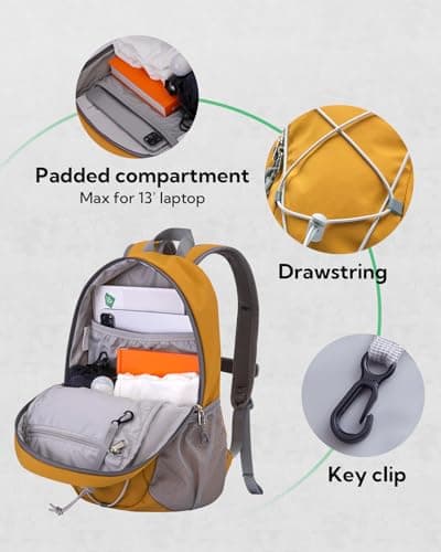 Waterfly Small Hiking Backpack 12L: Mini Lightweight Sport Rucksack — view 4