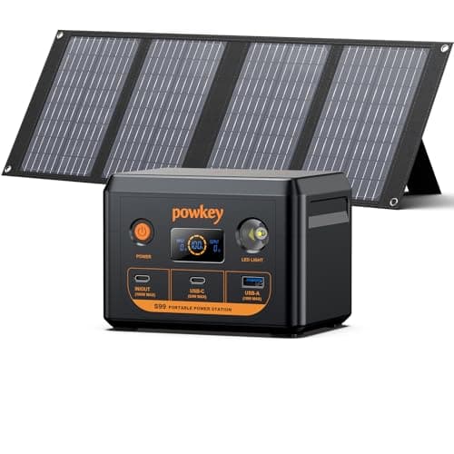 S99 Portable Power Station+S40W powkey Foldable Solar Panel