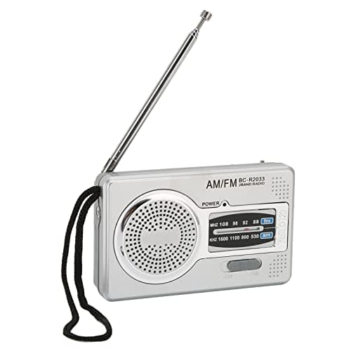 Portable AM FM Radio Compact Battery Operated Receiver 5W Speaker — view 3