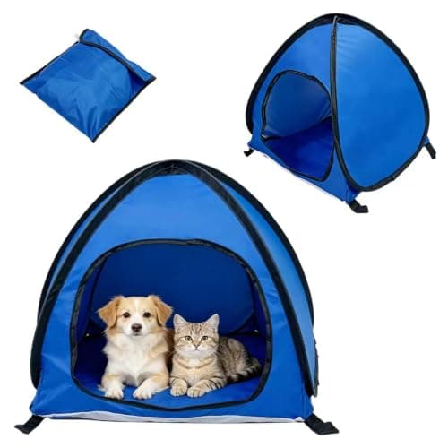 Mini Pop Up Beach Tent, Foldable Head Sun Shade Shelter, Blue