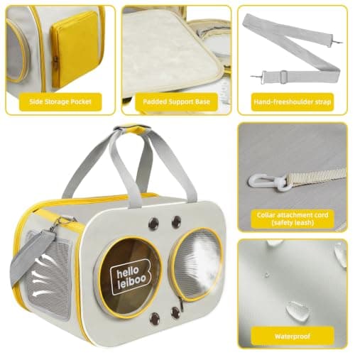 Large Cat Carrier up to 9 kg, Soft-Sided Foldable Pet Travel Bag — view 6
