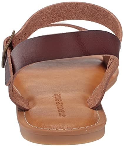Amazon Essentials Women's Two Strap Buckle Sandal, Brown, 6 UK — view 3