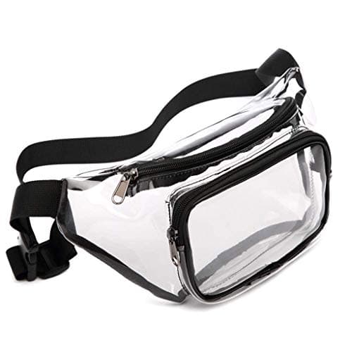 SXRQ Women Transparent Waist Pack Belt Bag Travel Hip Bum Small Purse Chest Plush Bag Chair Kidscrossbody Bags For Women