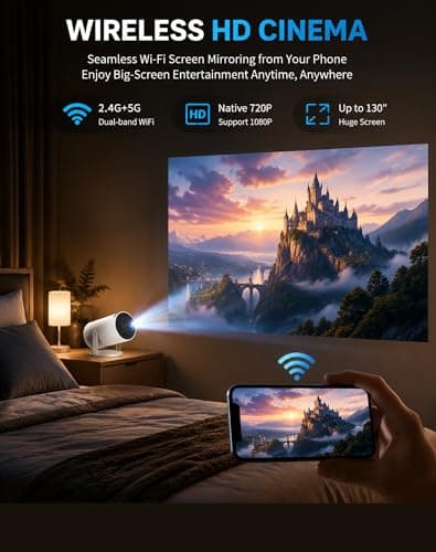 CineMaster Pro 4K Smart Projector Ultra HD Home Theatre — view 2