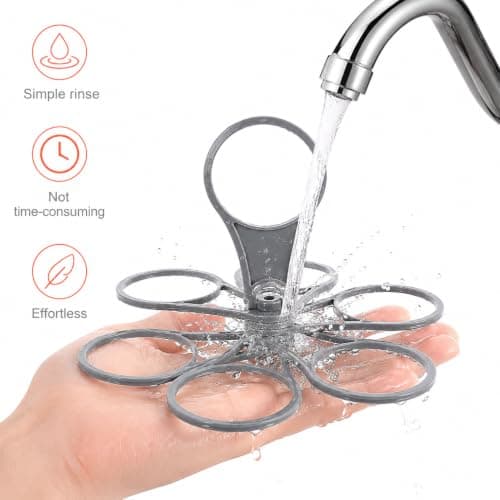 2 Pack Kaaeiccr Drinks Carrier, Foldable 6 Cup Holder, Holiday Drink Holder — view 4