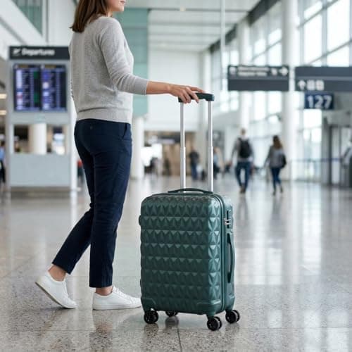 CMY Suitcase 20 Inch Cabin Hard Shell Lightweight ABS Carry-On Luggage — view 2