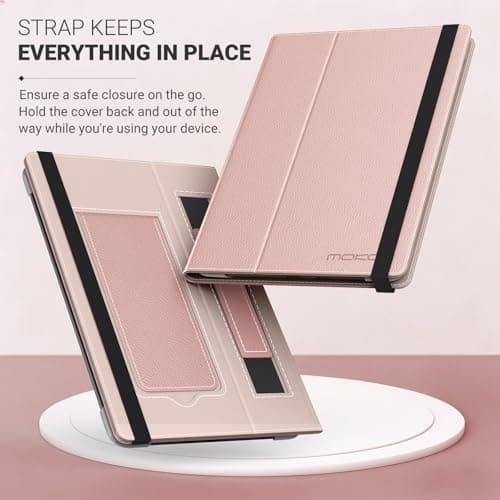 MoKo Case for 6.8,7 Inch Kindle Paperwhite eReaders Tablets, Rose Gold — view 6
