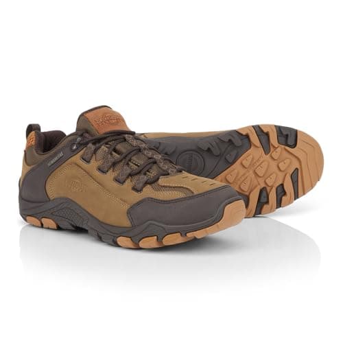 Northwest Territory Corbett Men's Leather Walking Shoes, Taupe, Size 10 — view 4