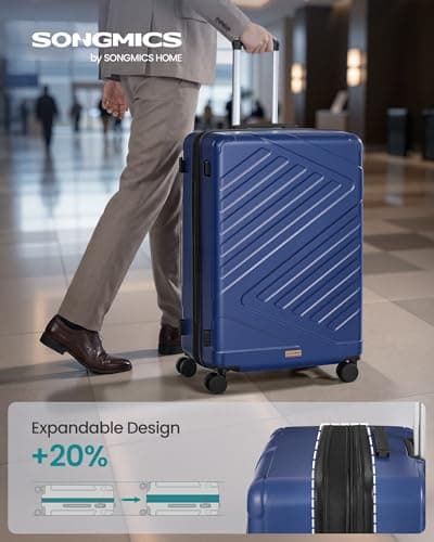 SONGMICS Hard Shell Suitcase, ABS Luggage Trolley with TSA Lock, 28 Inch — view 2