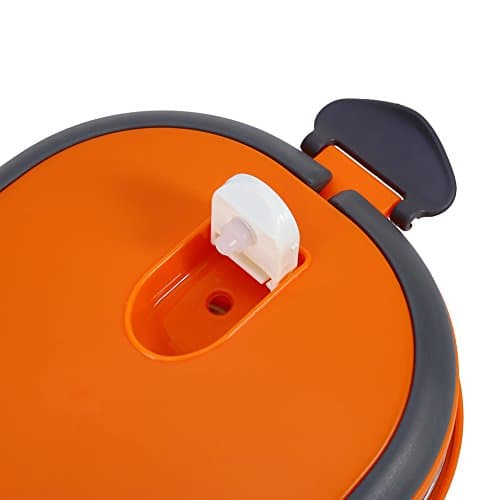 Raguso Single Layer Thermal Lunch Box , Stainless Steel Lunch Box , Portable Carry Hand Thermal Food Container , for Student Work Picnic , Travel , Camping(Orange) — view 6