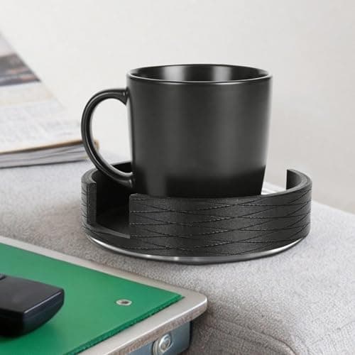 Cup Holder Insert - 4 Inches Universal Anti Spill Portable - Sofa Mug Holder Adapter | for Mugs Water Bottles Cans Office Car RV Yacht Party — view 2