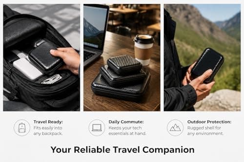 CBMZHF 3-Piece EVA Hard Shell Storage Box Set - Waterproof Zipper Case for Electronics, Headphones, Camera & Tools | Shockproof Travel Organizer with Secure Compartments — view 4