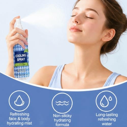 Character mint scent Instant Cooling Water Mist Spray, Long-Lasting Refreshing Cool Down Spray, Rapid Heat Comforting Sprays| Non-Sticky Hydrating Water Sprays, Instant Ice-Cool Sensation Mist (1PCS) — view 6