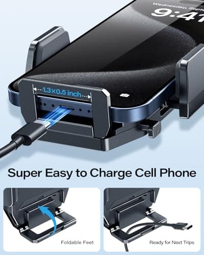 APPS2Car Car Phone Holder，CD Slot Phone Holder,360° Rotation Car Phone Mount,CD Holder Compatible 4.0''-7.0'' Smartphones — view 5
