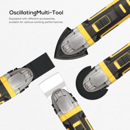 GALAX PRO 400W Oscillating Multi Tool,Quick Release 6-Speed,30Pc-Yellow — view 5