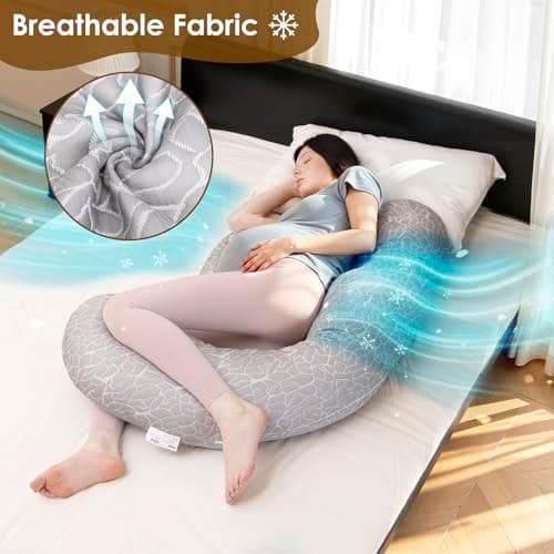 Chilling Home Pregnancy Pillow, F-Shaped Combo Maternity Pillow for Belly — view 6