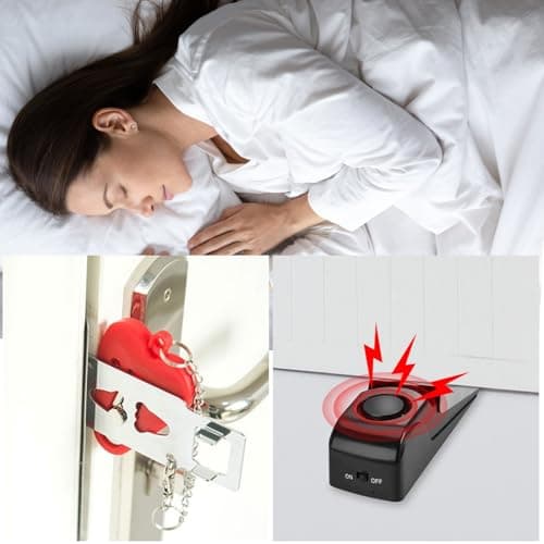 2Pcs Door Jammer Set, Hotel Lock Travel Safety, Portable Door Security Device for Home & Travel — view 4