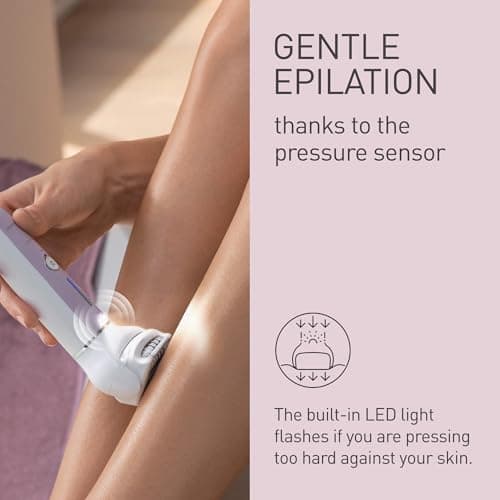 Panasonic ES-EY30-V511 Wet and Dry Epilator, Double Disc with 60 Tweezers, Flexible 90° Pivoting Head, 3 Speed Settings & LED Light, Up to 30 Minutes Operation Time, Cordless, Hair Remover — view 3