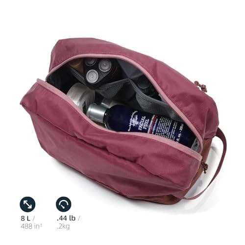 Travel Toiletry Bag 8L, Large Wash Bag with Waterproof TPU Wet/Dry Compartment — view 3