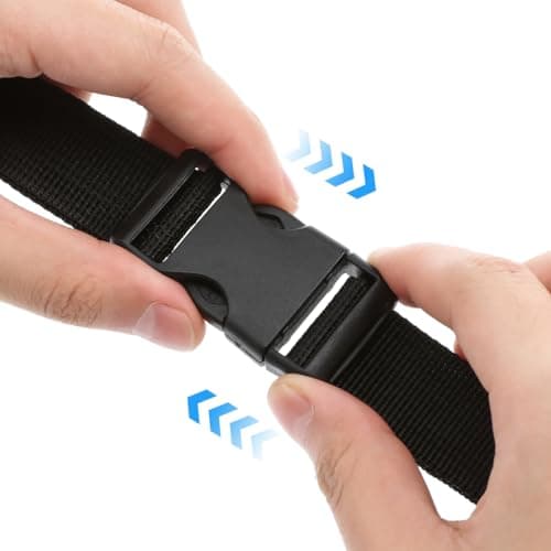 SEWACC 2pcs Adjustable Golf Trolley Cart Tie Down Straps with Quick Release Buckle Webbing Fastening Belt for Securing Golf Bags and Utility Use — view 4