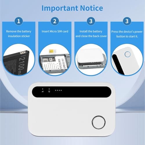 WiFi 6 Portable Router, 5G/4G+ Mobile Hotspot Unlocked, Connect 30 Devices, 300 Mbps Travel Internet — view 4