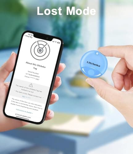 Ultrbeka Air Tracker Tag 4 Pack, Bluetooth Item Finder for Keys, Wallet, Luggage and Bags, MFi Certified, Works with Apple Find My, IP67 Waterproof Smart Tracker with Replaceable Battery — view 4