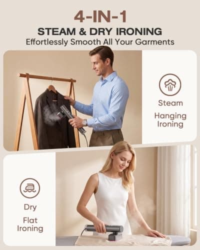 Travel Steamer for Clothes, 110-240V Dual Voltage Clothes Steamer Handheld — view 4