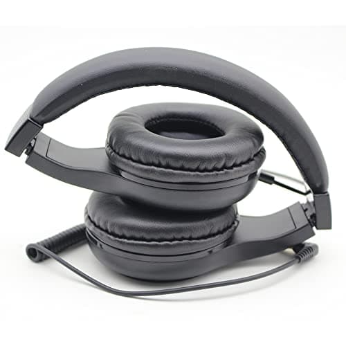 Saidbuds Retractable Wired Stereo Headphones Foldable Over Ear Headphone with Deep Bass Portable for Home Office Travel Virtual Schooling — view 2