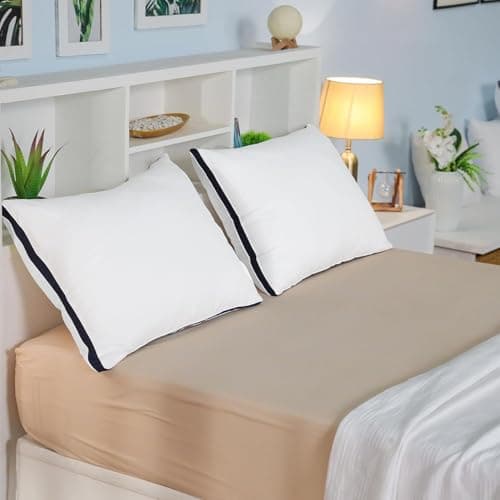 Utopia Bedding Pillows 12 Pack Queen Size, (Navy) Luxury Hotel Quality Pillows, Brushed Fabric, Bed Pillow for Back, Stomach or Side Sleepers - 18 x 26 inch / 45 x 66 cm — view 2