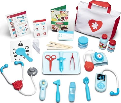 Melissa & Doug Doctor's Kit – Medical Role Play Set for Boys & Girls | With Emergency Bag & Tools | Age 3+