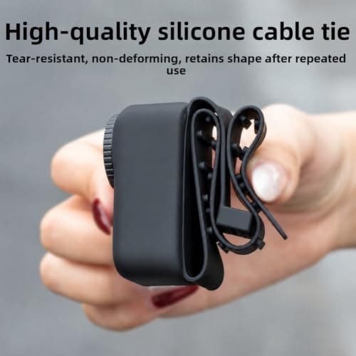 Silicone Wristband for DJI for osmo for nano, Stylish Multi-Functional Pet Collar Strap Adjustable Lanyard Safety Accessory for Action Camera Mount(Lavender Purple) — view 6