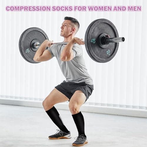 LEOSTEP Compression Socks 6 Pairs for Women Men, 20-30mmHg Support — view 4